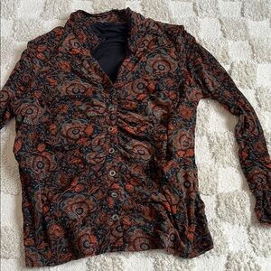 Floral Button-Up Women's Top